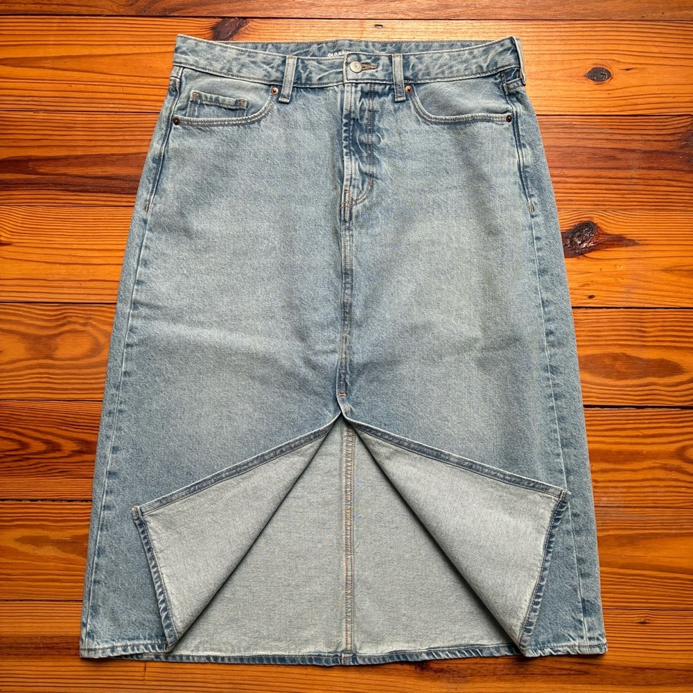 Old Navy High-Rise Denim Skirt, EUC, 14 - Picture 5 of 9